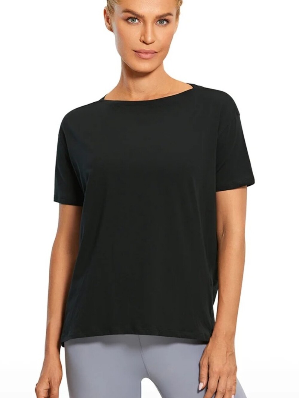 CRZ Yoga Black Tee Women's 4/6 NWT
